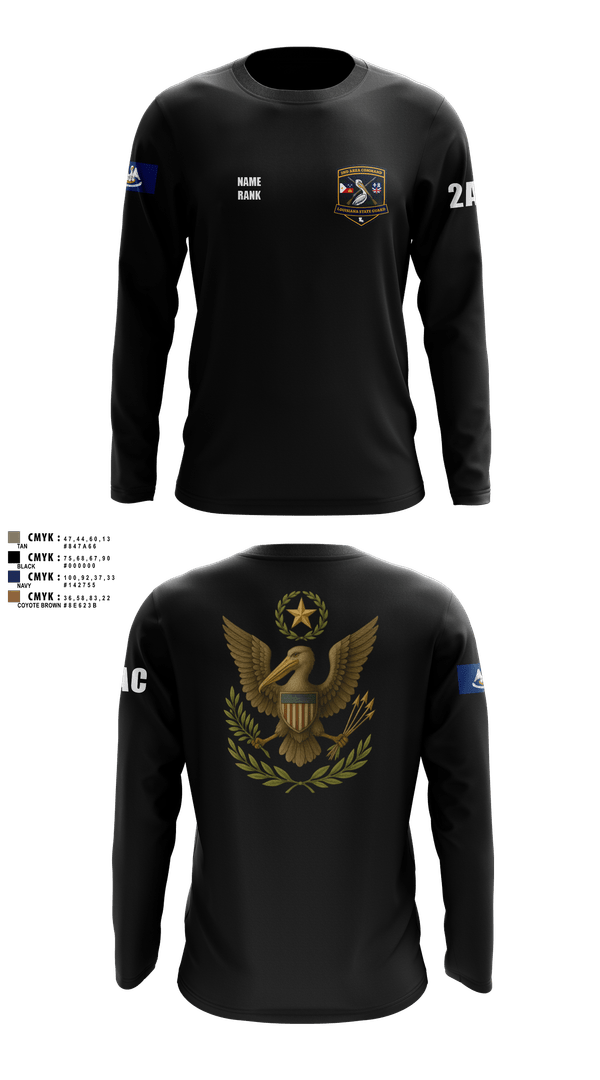 Long Sleeve Performance Shirt, 2nd Area Command (LASG), , Teamtime, Team time, sublimation, custom sports apparel, team uniforms, spirit wear, spiritwear, sports uniforms, custom shirts, team store, custom team store, fundraiser sports, apparel fundraiser