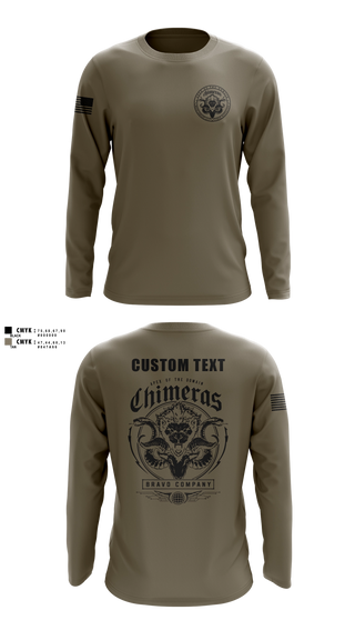 Long Sleeve Performance Shirt, Bravo Company, 401st Cyber Battalion, Army, Teamtime, Team time, sublimation, custom sports apparel, team uniforms, spirit wear, spiritwear, sports uniforms, custom shirts, team store, custom team store, fundraiser sports, apparel fundraiser