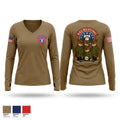 Tinton Falls Recruiting Station / 1K4F Women's Long Sleeve V-neck Shirt - 1