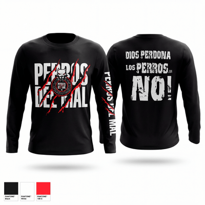 PERROS DEL MAL FC 25152918 Long Sleeve Performance Shirt 1