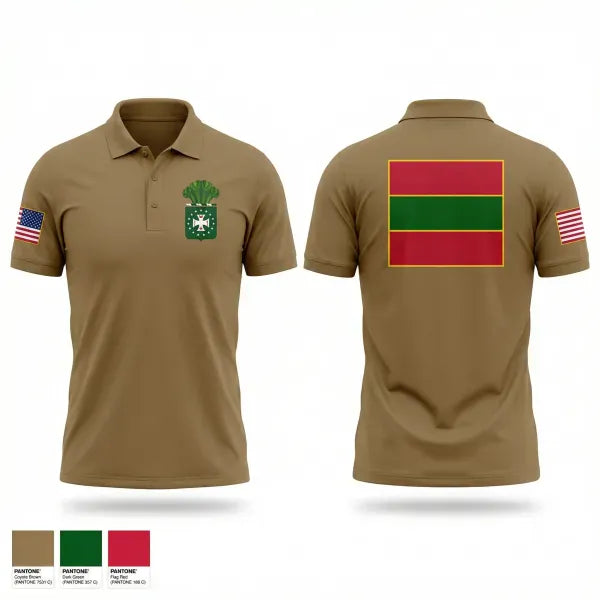 Short Sleeve Performance Polo, 4th Infantry Regiment, Army, Teamtime, Team time, sublimation, custom sports apparel, team uniforms, spirit wear, spiritwear, sports uniforms, custom shirts, team store, custom team store, fundraiser sports, apparel fundraiser
