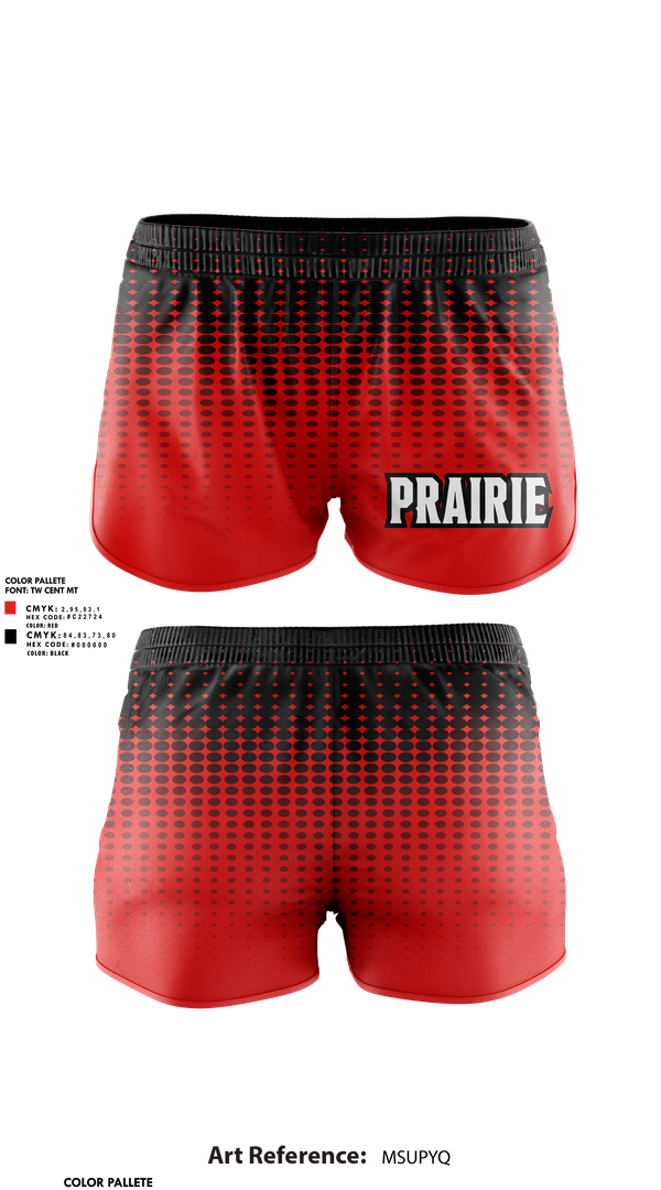 Womens Shorts, Clinton Prairie High School Dance, Spirit Store, Teamtime, Team time, sublimation, custom sports apparel, team uniforms, spirit wear, spiritwear, sports uniforms, custom shirts, team store, custom team store, fundraiser sports, apparel fundraiser