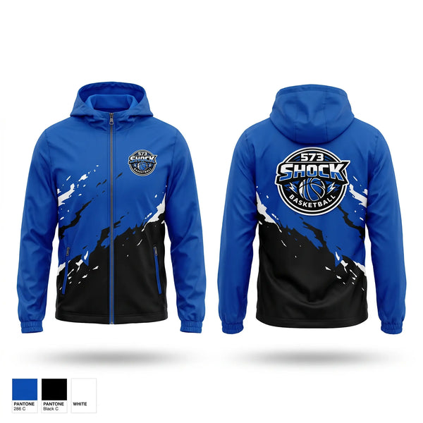 Windbreaker, 573 Shock, Men's Basketball, Teamtime, Team time, sublimation, custom sports apparel, team uniforms, spirit wear, spiritwear, sports uniforms, custom shirts, team store, custom team store, fundraiser sports, apparel fundraiser