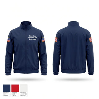 Windbreaker, Petersburg Volunteer Fire Department, Fire Department, Teamtime, Team time, sublimation, custom sports apparel, team uniforms, spirit wear, spiritwear, sports uniforms, custom shirts, team store, custom team store, fundraiser sports, apparel fundraiser