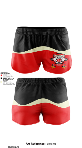 Womens Shorts, Angels the Center for Athletes in Motion, , Teamtime, Team time, sublimation, custom sports apparel, team uniforms, spirit wear, spiritwear, sports uniforms, custom shirts, team store, custom team store, fundraiser sports, apparel fundraiser