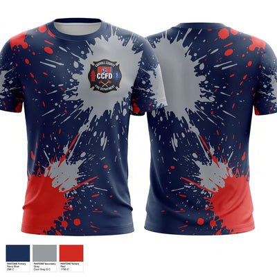Carroll county fire department Short Sleeve Performance Shirt - 1