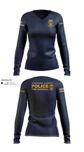 Stafford County Fire Marshal's Office 23358939 Women's Long Sleeve V-neck Shirt - 22