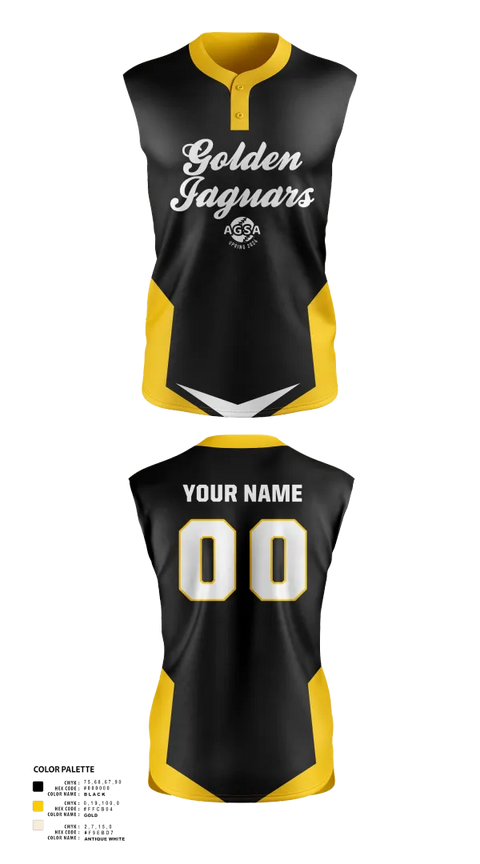 Two Button Softball Jersey, Golden Jaguars Softball, Softball, Teamtime, Team time, sublimation, custom sports apparel, team uniforms, spirit wear, spiritwear, sports uniforms, custom shirts, team store, custom team store, fundraiser sports, apparel fundraiser
