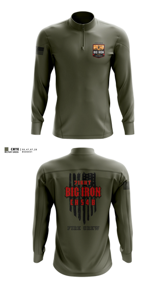 Quarter Zip Jacket, Big Iron, Fire Department, Teamtime, Team time, sublimation, custom sports apparel, team uniforms, spirit wear, spiritwear, sports uniforms, custom shirts, team store, custom team store, fundraiser sports, apparel fundraiser