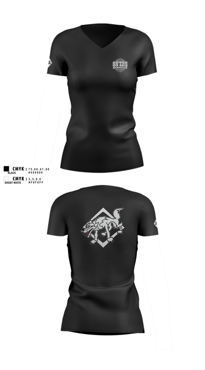 Troy Crew 95147179 Women's Short Sleeve V-neck Shirt - 100