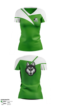 North Huskies Women's Short Sleeve V-neck Shirt - 2