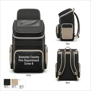 Gear Bag, Alameda County Fire Department Crew 8, Fire Department, Teamtime, Team time, sublimation, custom sports apparel, team uniforms, spirit wear, spiritwear, sports uniforms, custom shirts, team store, custom team store, fundraiser sports, apparel fundraiser
