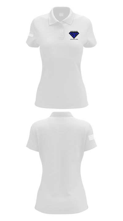Sauk Valley Wrestling Club 85536516 Women's Short Sleeve Performance Polo  - 17