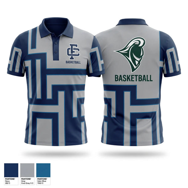 Short Sleeve Performance Polo, Fellowship Christian School, Men's Basketball, Teamtime, Team time, sublimation, custom sports apparel, team uniforms, spirit wear, spiritwear, sports uniforms, custom shirts, team store, custom team store, fundraiser sports, apparel fundraiser