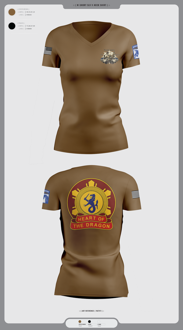 Womens Short Sleeve Vneck Shirt, 126th PLS Co, , Teamtime, Team time, sublimation, custom sports apparel, team uniforms, spirit wear, spiritwear, sports uniforms, custom shirts, team store, custom team store, fundraiser sports, apparel fundraiser