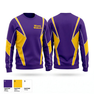 Crew Neck Sweatshirt, Winona Wildcats, Baseball, Teamtime, Team time, sublimation, custom sports apparel, team uniforms, spirit wear, spiritwear, sports uniforms, custom shirts, team store, custom team store, fundraiser sports, apparel fundraiser