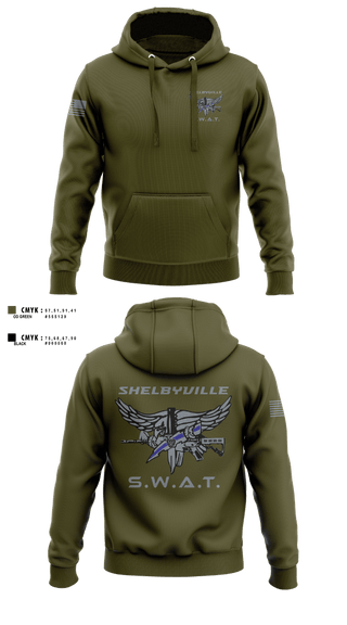 Hoodie, Shelbyville SWAT, Police, Teamtime, Team time, sublimation, custom sports apparel, team uniforms, spirit wear, spiritwear, sports uniforms, custom shirts, team store, custom team store, fundraiser sports, apparel fundraiser
