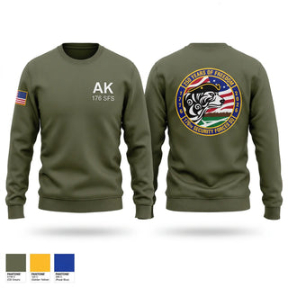Crew Neck Sweatshirt, 176 SFS, National Guard, Teamtime, Team time, sublimation, custom sports apparel, team uniforms, spirit wear, spiritwear, sports uniforms, custom shirts, team store, custom team store, fundraiser sports, apparel fundraiser