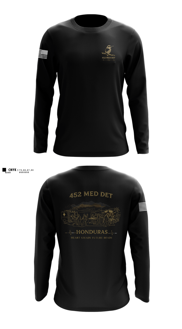 Long Sleeve Performance Shirt, 452 MED DET, Army, Teamtime, Team time, sublimation, custom sports apparel, team uniforms, spirit wear, spiritwear, sports uniforms, custom shirts, team store, custom team store, fundraiser sports, apparel fundraiser