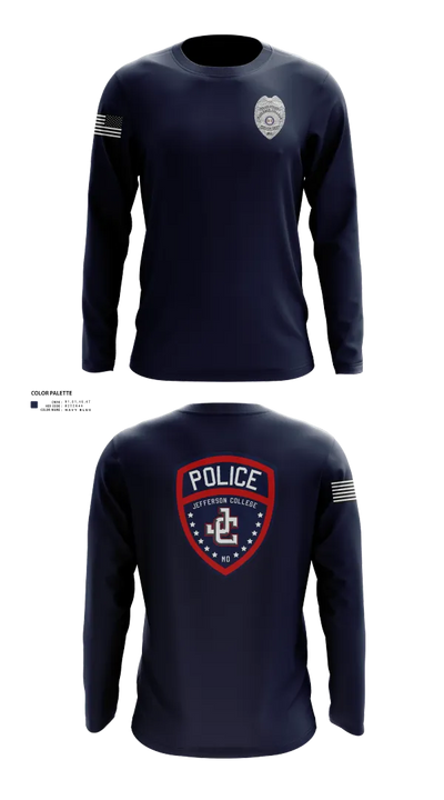 Jefferson College Police Department 39962708 Long Sleeve Performance Shirt 22