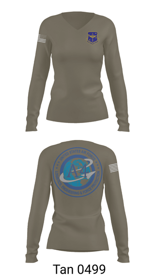 Womens Long Sleeve Vneck Shirt, 19th Airlift Wing, Air Force, Teamtime, Team time, sublimation, custom sports apparel, team uniforms, spirit wear, spiritwear, sports uniforms, custom shirts, team store, custom team store, fundraiser sports, apparel fundraiser