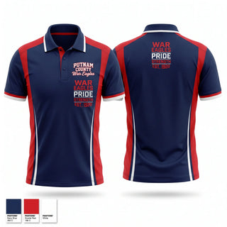 Short Sleeve Performance Polo, PUTNAM COUNTY War Eagles, Men's Basketball, Teamtime, Team time, sublimation, custom sports apparel, team uniforms, spirit wear, spiritwear, sports uniforms, custom shirts, team store, custom team store, fundraiser sports, apparel fundraiser