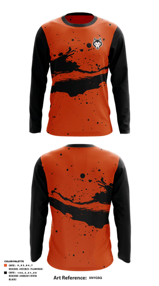 Long Sleeve Performance Shirt, Harlem High School Track & Field, Track & Field, Teamtime, Team time, sublimation, custom sports apparel, team uniforms, spirit wear, spiritwear, sports uniforms, custom shirts, team store, custom team store, fundraiser sports, apparel fundraiser
