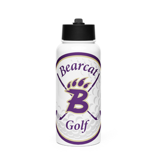 Bainbridge Bearcats Golf 75359298 Stainless Steel Water Bottle with a Straw Lid