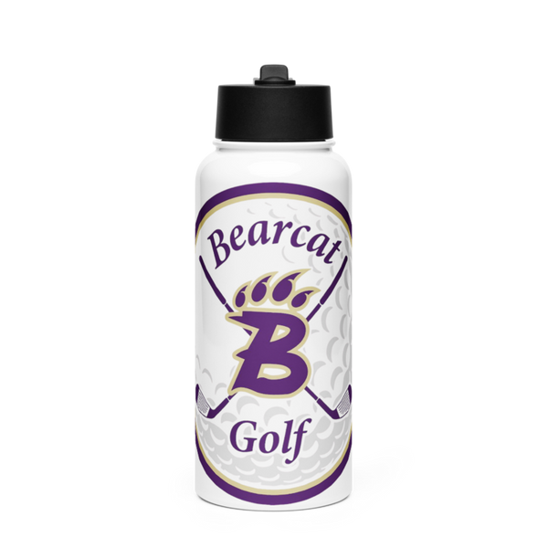 Bainbridge Bearcats Golf 75359298 Stainless Steel Water Bottle with a Straw Lid