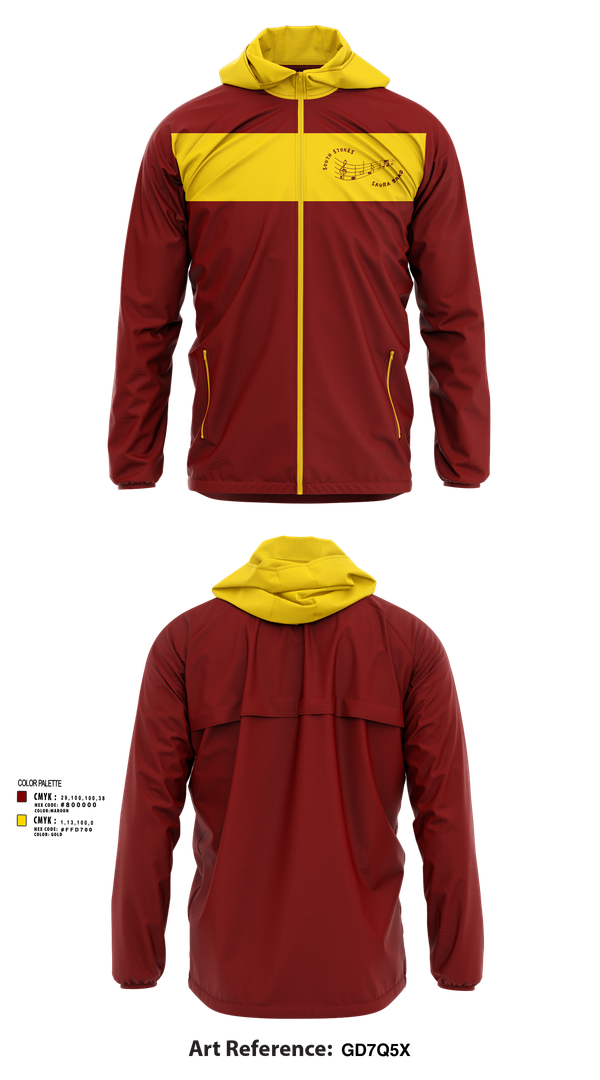 Windbreaker, South Stokes Saura Band, Spirit Store, Teamtime, Team time, sublimation, custom sports apparel, team uniforms, spirit wear, spiritwear, sports uniforms, custom shirts, team store, custom team store, fundraiser sports, apparel fundraiser