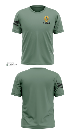 Short Sleeve Performance Shirt, Springfield Ohio SWAT, Police, Teamtime, Team time, sublimation, custom sports apparel, team uniforms, spirit wear, spiritwear, sports uniforms, custom shirts, team store, custom team store, fundraiser sports, apparel fundraiser