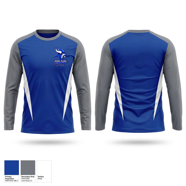 Long Sleeve Performance Shirt, Grand Island Vikings, Baseball, Teamtime, Team time, sublimation, custom sports apparel, team uniforms, spirit wear, spiritwear, sports uniforms, custom shirts, team store, custom team store, fundraiser sports, apparel fundraiser