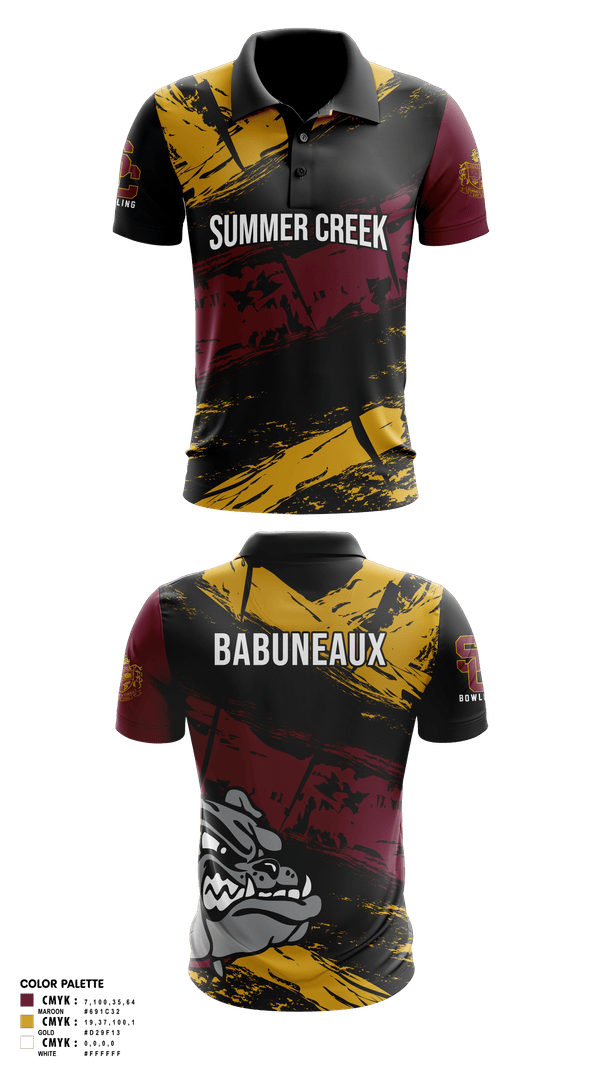 Short Sleeve Performance Polo, Summer Creek High School Bowling, Bowling, Teamtime, Team time, sublimation, custom sports apparel, team uniforms, spirit wear, spiritwear, sports uniforms, custom shirts, team store, custom team store, fundraiser sports, apparel fundraiser