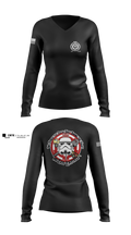 141 echo 27271231 Women's Long Sleeve V-neck Shirt - 1