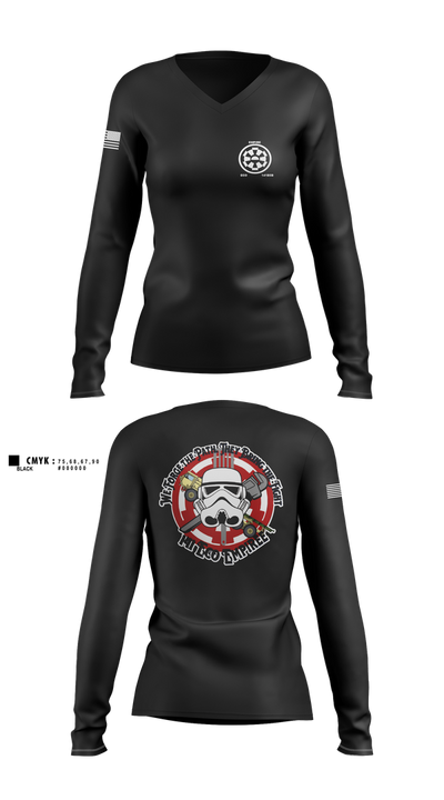141 echo 27271231 Women's Long Sleeve V-neck Shirt - 1