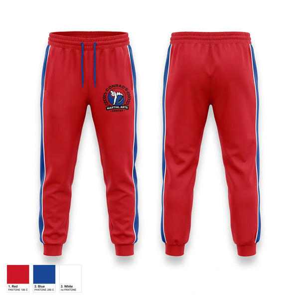 Sweatpants, Conrad’s Martial Arts Center, , Teamtime, Team time, sublimation, custom sports apparel, team uniforms, spirit wear, spiritwear, sports uniforms, custom shirts, team store, custom team store, fundraiser sports, apparel fundraiser