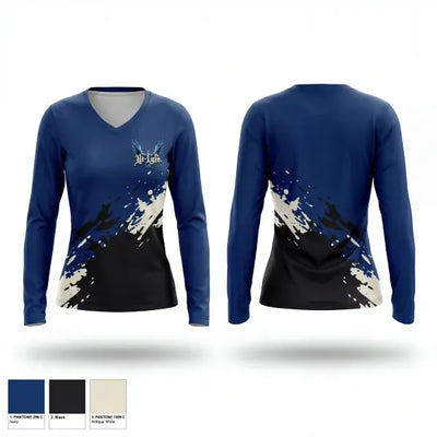 Hi-Lyfe Basketball 43979699 Women's Long Sleeve V-neck Shirt - 1