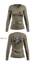 HHC BDE, 1AD CAB 10301902 Women's Long Sleeve V-neck Shirt - 1