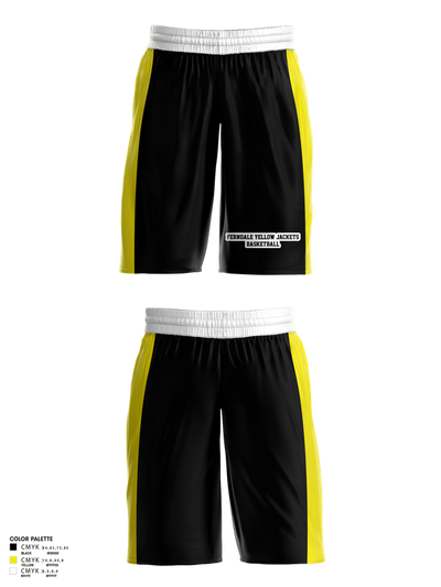 Ferndale Yellow Jackets 93326074 Mens Basketball Shorts 1