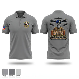 Short Sleeve Performance Polo, 14th Security Forces Squadron, Air Force, Teamtime, Team time, sublimation, custom sports apparel, team uniforms, spirit wear, spiritwear, sports uniforms, custom shirts, team store, custom team store, fundraiser sports, apparel fundraiser