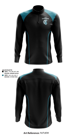 Quarter Zip Jacket, Lady Chargers, Women's Basketball, Teamtime, Team time, sublimation, custom sports apparel, team uniforms, spirit wear, spiritwear, sports uniforms, custom shirts, team store, custom team store, fundraiser sports, apparel fundraiser