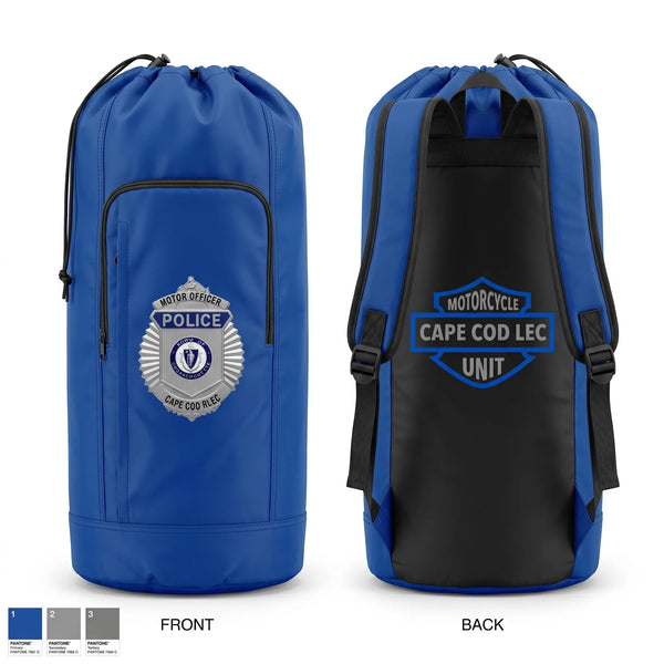 Gear Bag, Cape Cod Regional Law Enforcement Motor Unit, Police, Teamtime, Team time, sublimation, custom sports apparel, team uniforms, spirit wear, spiritwear, sports uniforms, custom shirts, team store, custom team store, fundraiser sports, apparel fundraiser