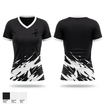 JF Berube Goaltending 84160954 Women's Short Sleeve V-neck Shirt - 1