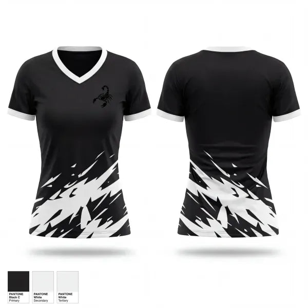 JF Berube Goaltending 84160954 Women's Short Sleeve V-neck Shirt - 1
