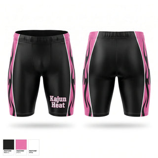 Mens Compression Shorts, Kajun Heat, Women's Volleyball, Teamtime, Team time, sublimation, custom sports apparel, team uniforms, spirit wear, spiritwear, sports uniforms, custom shirts, team store, custom team store, fundraiser sports, apparel fundraiser