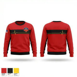 Crew Neck Sweatshirt, Regional Paramedical services, EMS/EMT, Teamtime, Team time, sublimation, custom sports apparel, team uniforms, spirit wear, spiritwear, sports uniforms, custom shirts, team store, custom team store, fundraiser sports, apparel fundraiser