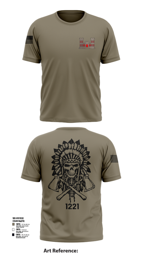 Short Sleeve Performance Shirt, 1221st Route Clearance Co., National Guard, Teamtime, Team time, sublimation, custom sports apparel, team uniforms, spirit wear, spiritwear, sports uniforms, custom shirts, team store, custom team store, fundraiser sports, apparel fundraiser