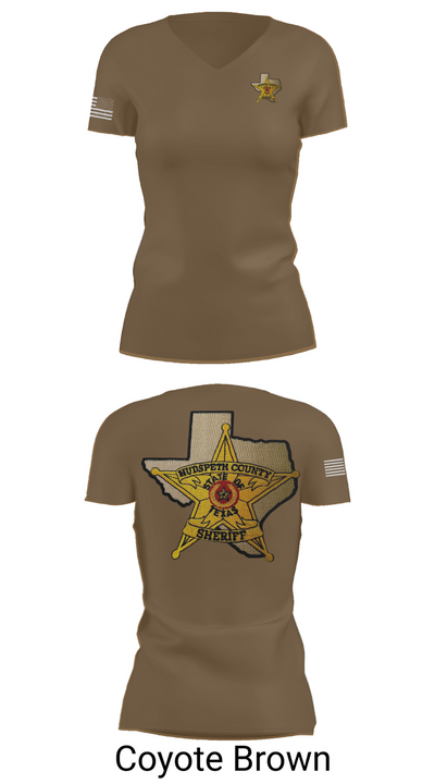 Hudspeth county sheriff office 47128359 Women's Short Sleeve V-neck Shirt - 8