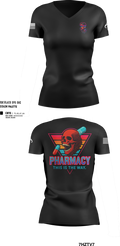 Madigan Pharmacy 51616730 Women's Short Sleeve V-neck Shirt - 100