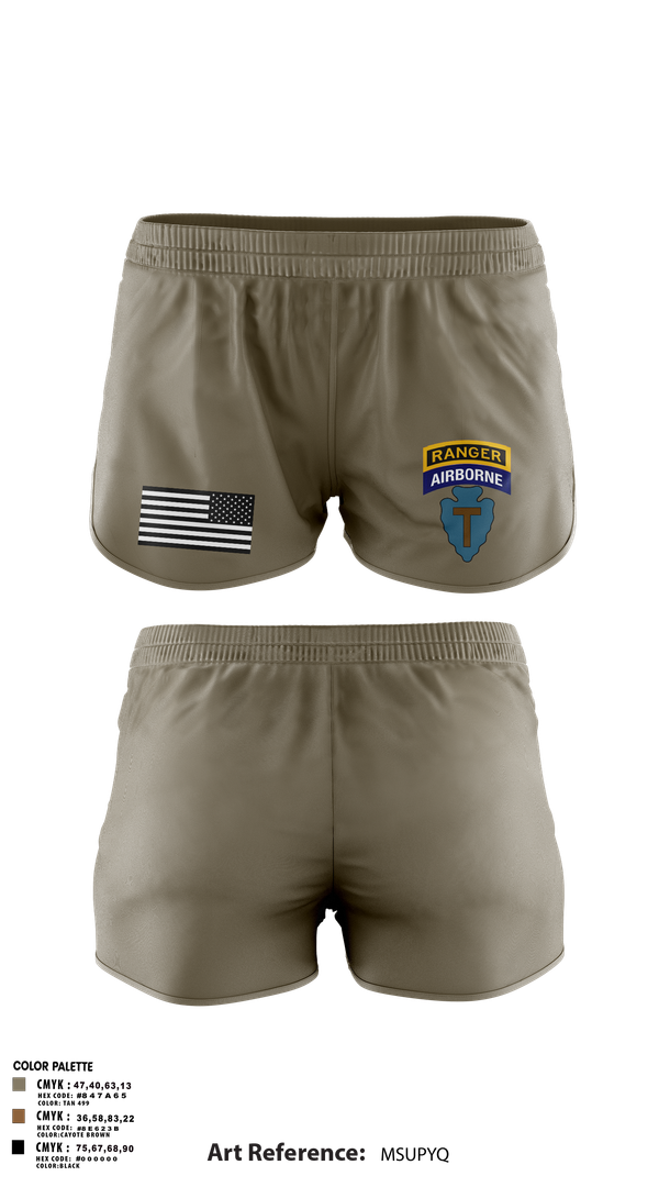 Ranger Panties, 1-143rd airborne infantry regiment, , Teamtime, Team time, sublimation, custom sports apparel, team uniforms, spirit wear, spiritwear, sports uniforms, custom shirts, team store, custom team store, fundraiser sports, apparel fundraiser